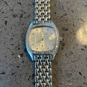 ANNE KLEIN Diamond WOMEN WATCH silver